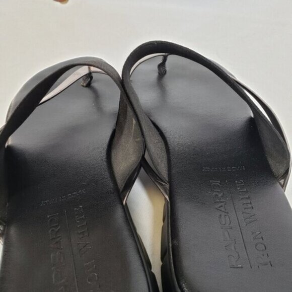 Ron White Rapisardi Danae Thong Sandal Gold Black Size 40 Made in Ita… - Picture 8 of 16